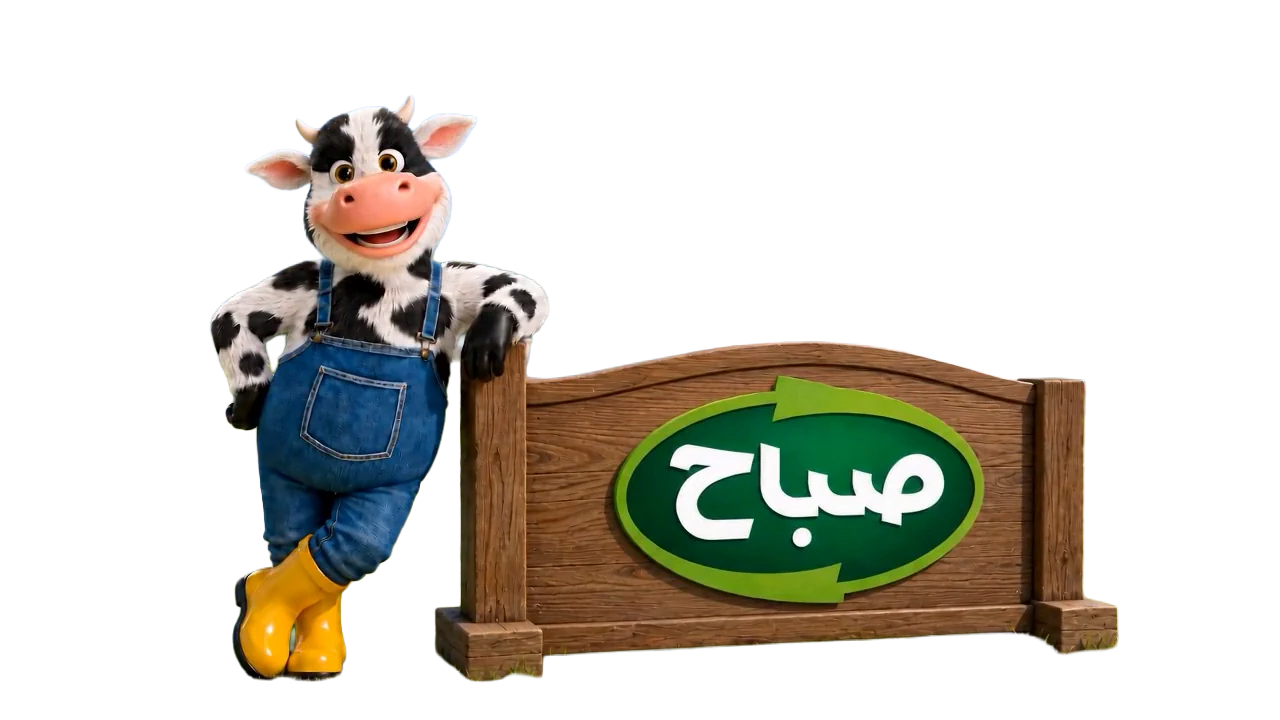 گاو صباح کنار تابلو برند
